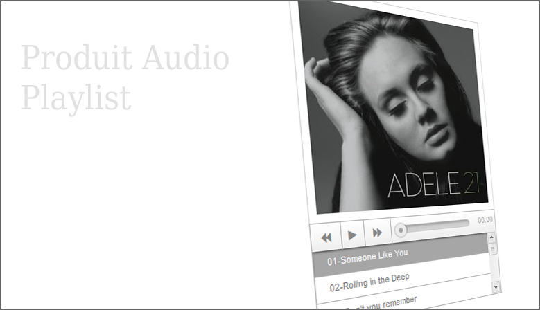 Produit audio playlist